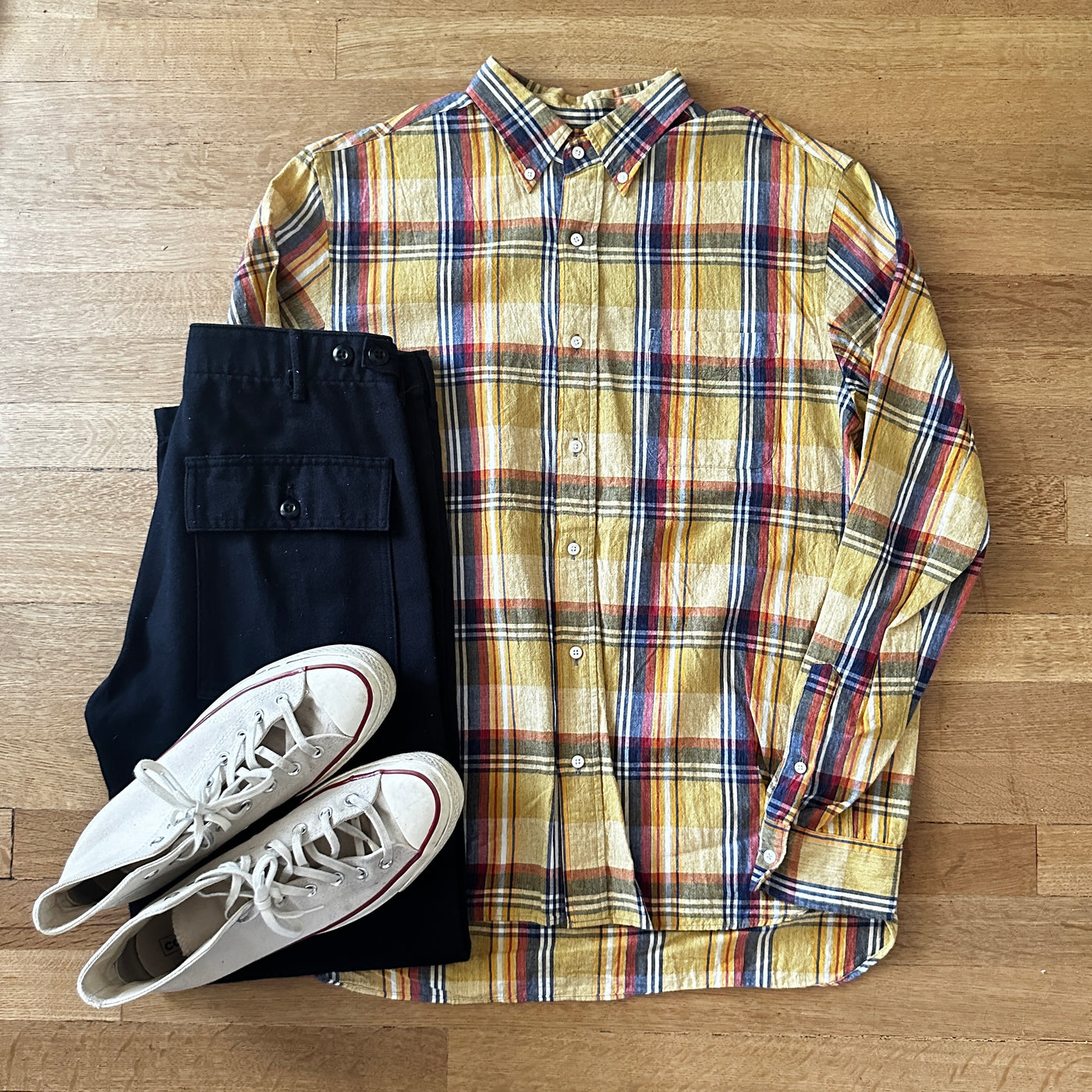 Madras Button Down