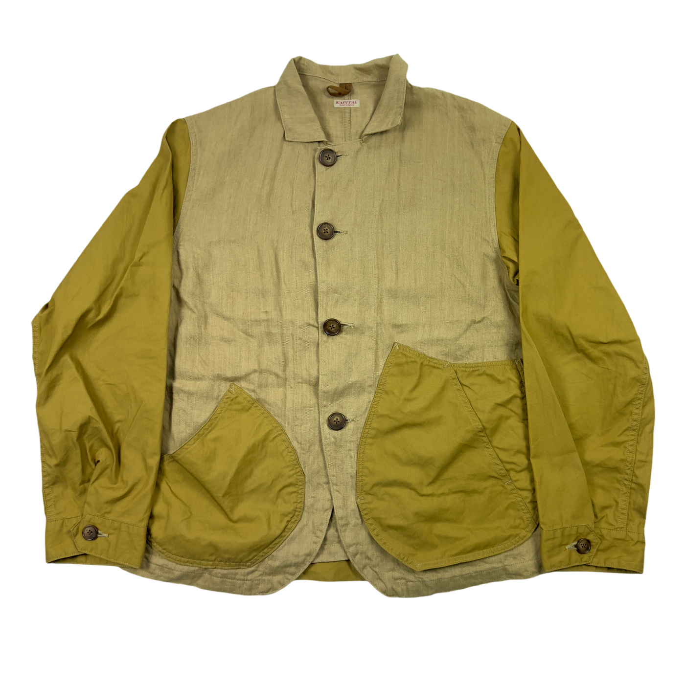 Linen Chino Ringoman Coverall Jacket